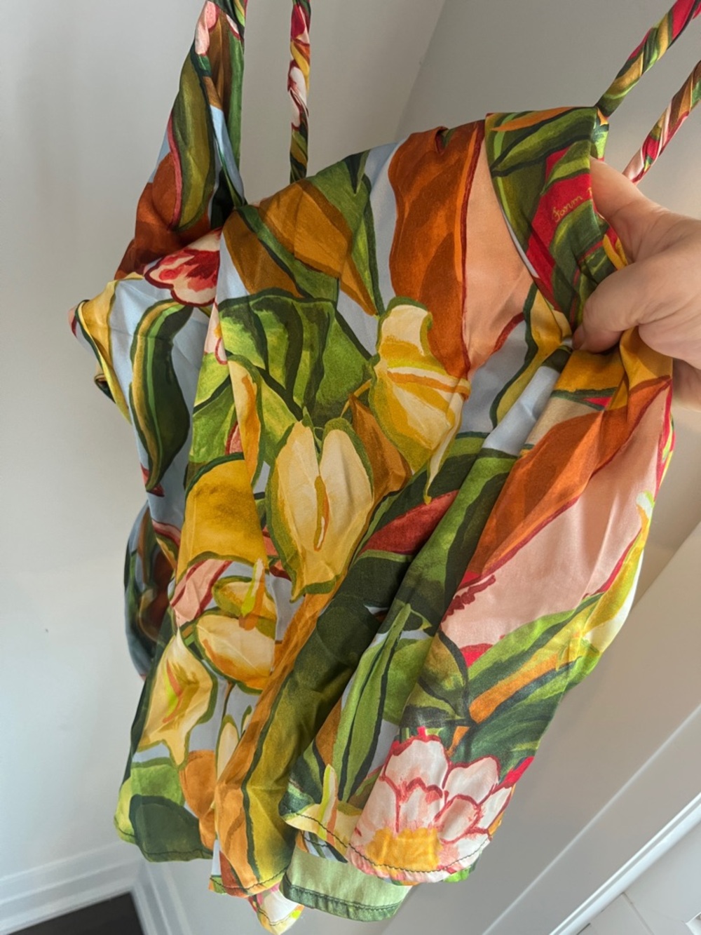Farm Rio x Anthropologie Sweetheart Maxi Dress NWT L GWP - Picture 7 of 8